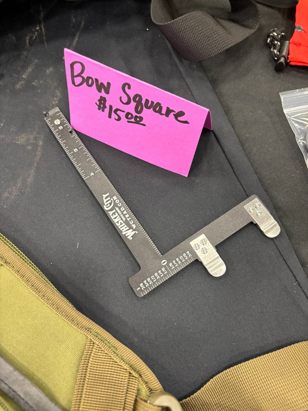 Whiskey City foldable bow square with belt clips